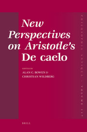 New Perspectives on Aristotle's De caelo