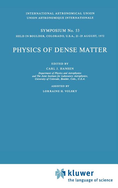 Physics of Dense Matter (1974)
