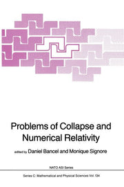 Problems of Collapse and Numerical Relativity (Softcover Reprint of the Original 1st 1984)