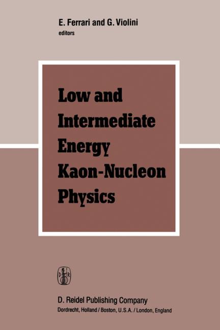 Low and Intermediate Energy Kaon-Nucleon Physics: Proceedings of the Workshop Held at the Institute of Physics of the University of Rome, March 24-28,