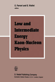 Low and Intermediate Energy Kaon-Nucleon Physics: Proceedings of the Workshop Held at the Institute of Physics of the University of Rome, March 24-28,