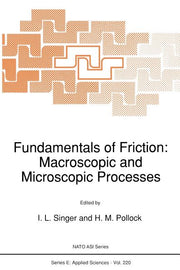 Fundamentals of Friction: Macroscopic and Microscopic Processes (Softcover Reprint of the Original 1st 1992)