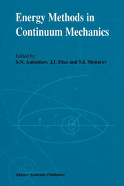 Energy Methods in Continuum Mechanics: Proceedings of the Workshop on Energy Methods for Free Boundary Problems in Continuum Mechanics, Held in Oviedo